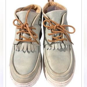 Dr Martens Jemima Chukka boots coronet Blue+Tan Women's leather boots size US 7